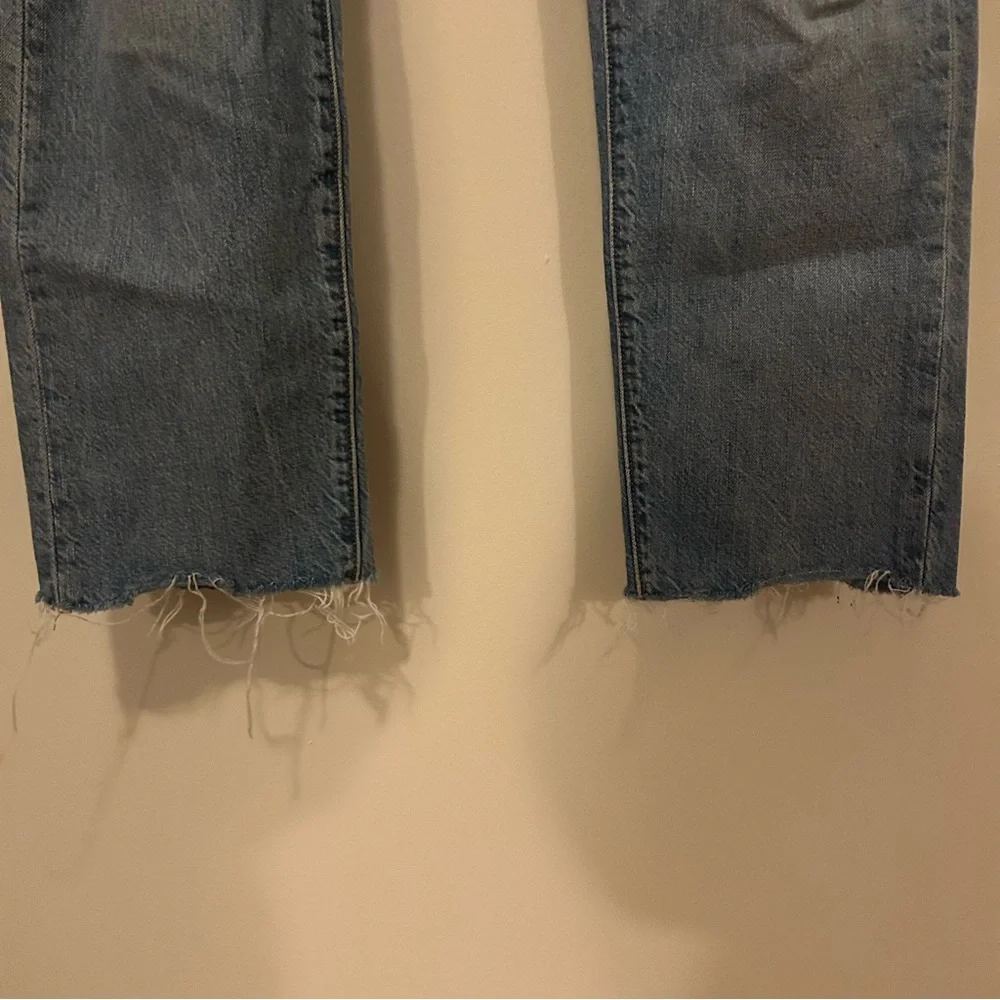 Levi's 501 Jeans Slim Taper Denim Distressed Blue Men's 30 W 28 L 100% Cotton